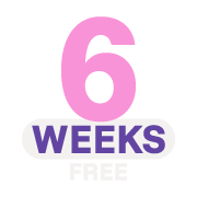 6 weeks free*