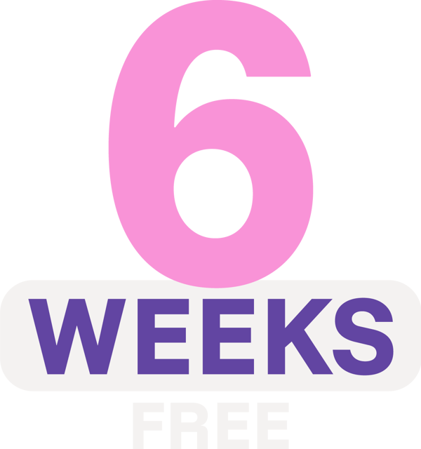 6 weeks free*