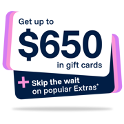 Get up to $650 in gift cards*