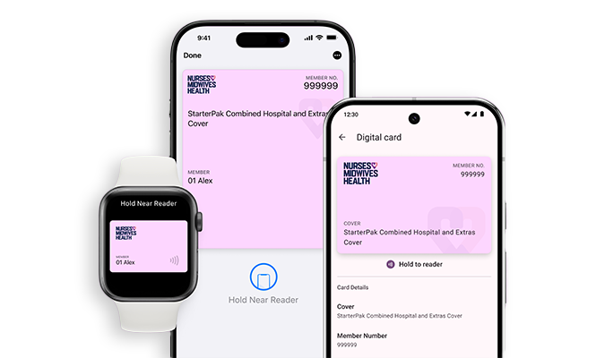 <h1 style="line-height: 3.375rem;">Your Nurses & Midwives Health card, now on your phone</h1>